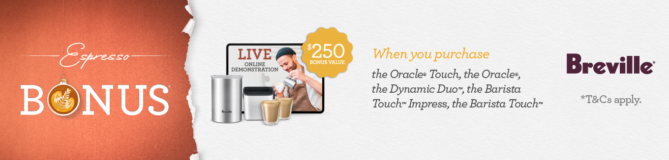 Breville Espresso Bonus up to $250 - desktop